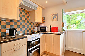 Waterside Cottage - kitchen leading to the entrance